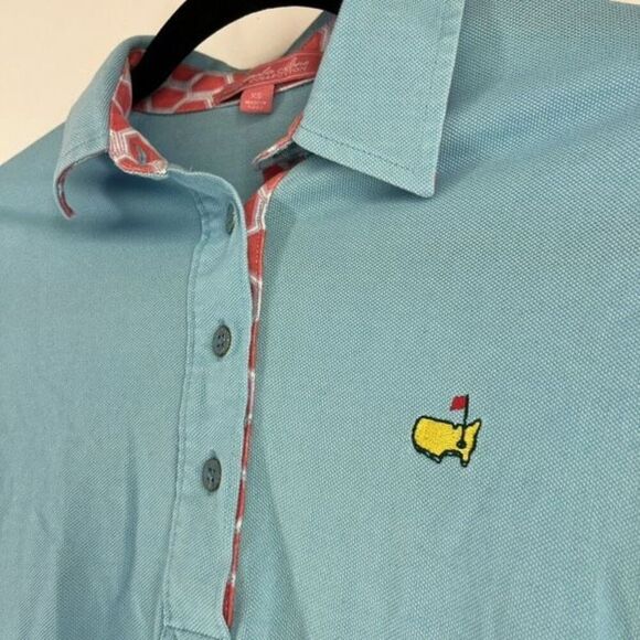 Masters Magnolia Lane Women's Aqua Blue Augusta Pima Cotton Golf Polo Shirt XS - Picture 5 of 11
